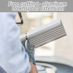 Moxweyeni 1 Pack 3 X 4 Inch 30 Inch White Aluminum Downspout Extensions Roofing