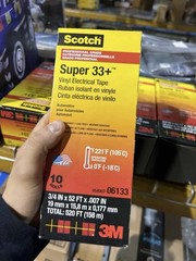 Lot of 4 Scotch Vinyl PLastic Electrical Tape Super 33 Plus 3/4″3M 6133 10 Rolls