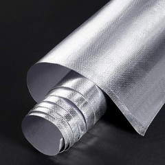 24 x 48 Inch Heat Shield Protection Barrier Silver Adhesive Backed Fiberglass