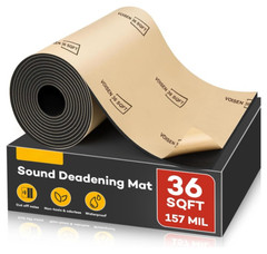 Material Insonorizante para Auto 4 mm 36 sqft Espuma PE Aislante Térmico
