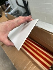7 PACK 35.5’’ x 5″ Real Wood Wall Planks, White Shiplap Boards Peel and Stick