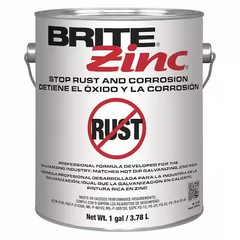 Weld-Aid B-200 Exterior Galvanizing Compound, Aluminum/Metallic, Silver, 1 Gal