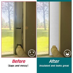 Daisypower Portable Air Conditioner Window Vent kit Suround 63*8in, White