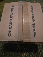 Chicago Faucets 897-CP Faucet, Lever, 1/2″ Fnpt, 2, Cast Brass (NEW)
