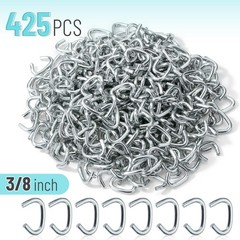 Mr. Pen Galvanized Hog Rings, 3/8″, 425 Pcs, Auto 425 Silver