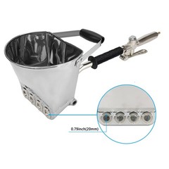 Ouya Cement Mortar Sprayer Gun Stucco Sprayer 4 Jet Gun Plaster Hopper Wall