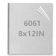 6061 Aluminum Sheet Metal 8 x 12 x 1/4 Inch, Heavy Duty Aluminum Sheets Plate…
