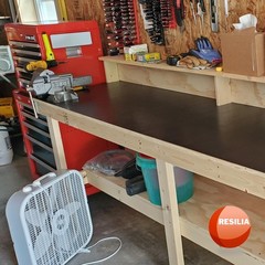 RESILIA Work Bench Mat – 15” X 36” X 0.06″ Scratch-Resistant 15″ x 36″, Black