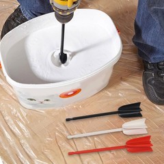 Epoxy Resin Mixer 16.5*3.5cm 6PCS Black/white/red Mixer Attachment Drill