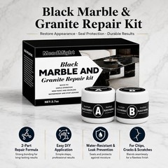 Black Quartz Countertop Repair Kit, Professional Tile, Marble and Granite Rep
