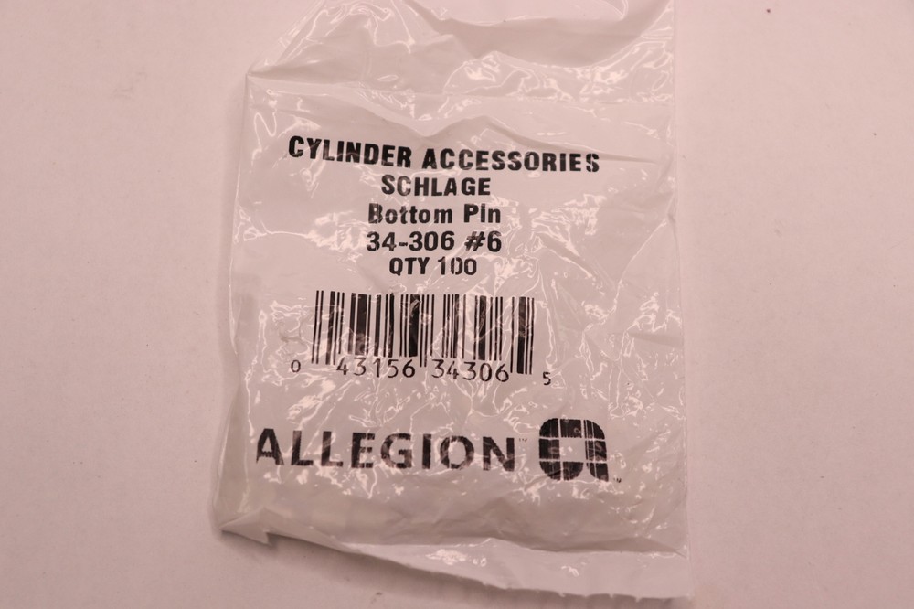 (100-Pk) Allegion Bottom Pin Nickel Silver 34-306