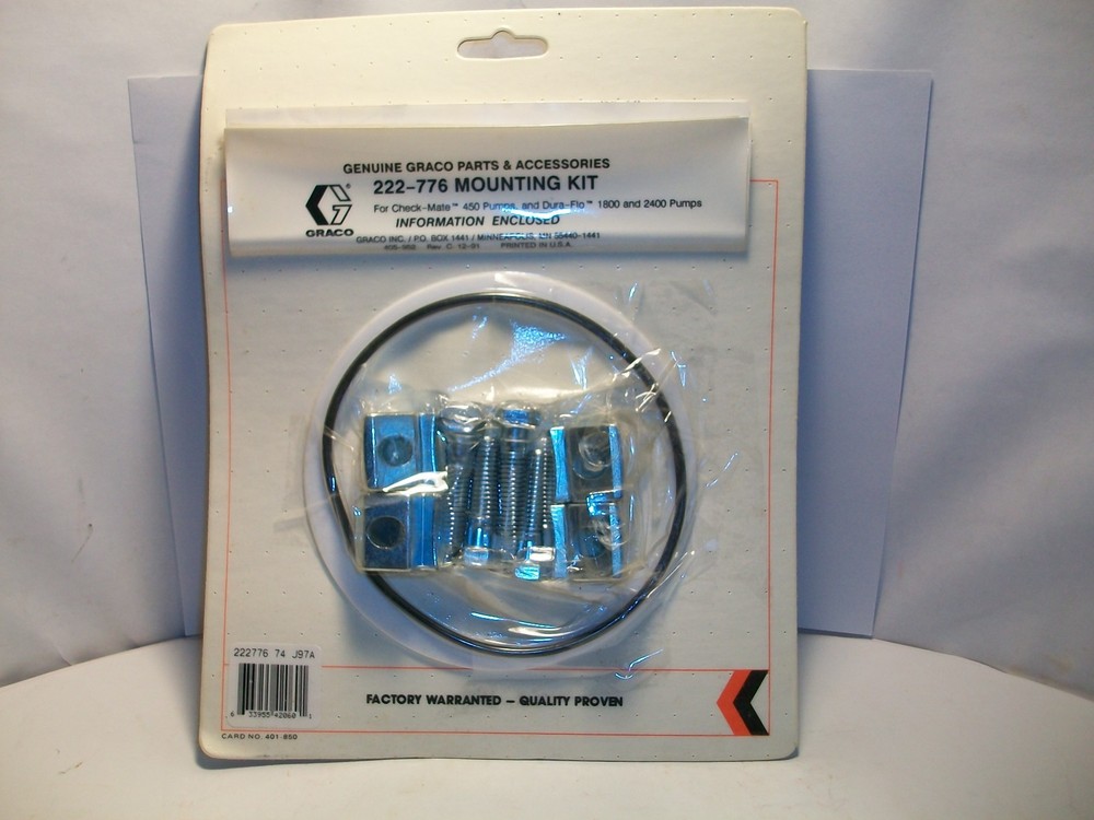 Graco 222-776 Genuine Mounting kit U.S.A. NOS