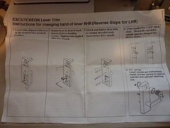 Tell Manufacturing ESC875 Escutcheon Lever Trim