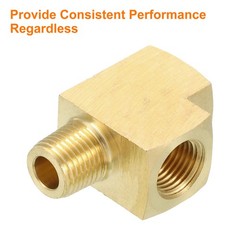 Brass Tee Pipe Fitting 1/8 Inch NPT 3 Way T-Connector Fitting Coupler Adapter