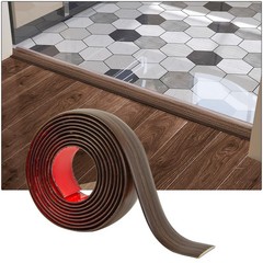 Art3d 4 FT Self Adhesive Vinyl Floor Transition Strip, Laminate 4 FT, Brown