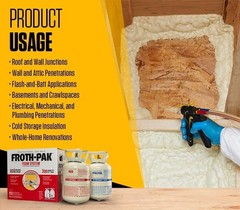 Froth Pak 200 Spray Foam Insulation Kit. Yields Up to 200 Board Feet