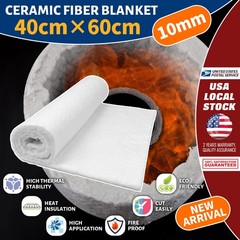 24″ x 16″ Ceramic Fiber Blanket Insulation High Temperature Fireproof Mat Pads