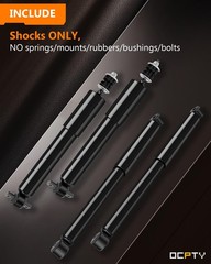 2WD Shocks Chevy GMC 1999-2007 Silverado Sierra 1500 Front Rear Gas 4pcs 344380