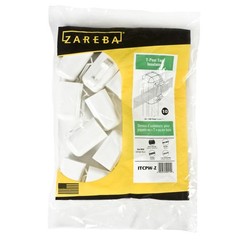 Zareba ITCPW-Z T-Post Safety Cap and Insulator, White, 10 2.07 inches, White