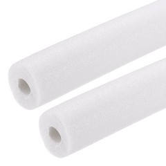 2pcs 1″ ID 4FT Pipe Insulation Foam Tube 2.56″ OD Tubing Cover White
