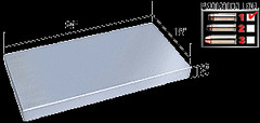 CRL SSS2418 Stainless Steel 24″ Wide x 18″ Deep Shelf