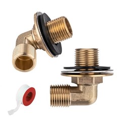 Phivan 1/2″ NPT Wall Mount Commercial Faucet Installation Kit, Solid Brass