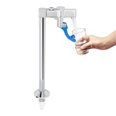 Glass Filler Faucet for Cafes, Adjustable Faucet, Push Back Water Station Faucet