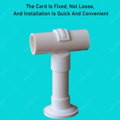 White Pvc Pipe Clamp 20/25/32/40mm Plastic Pipe Clip Tube Holder O- & Hook- Type