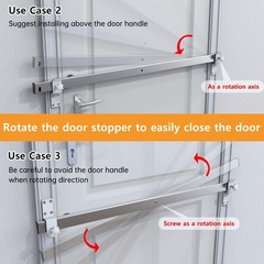 38 Inch Stainless Steel 38″, Doors 32″~36″ Wide Get This 38″ Long Bar.