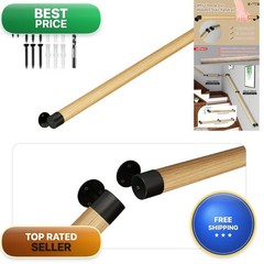 Acquan 3Ft Wooden Stair Handrailsindoor Outdoor Hand Railings Sturdy Wall Mount