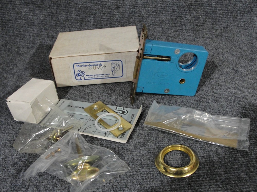 Marks 3/4″ Diameter Turnpiece Mortise Deadlock 30 With Cylinder & Keys