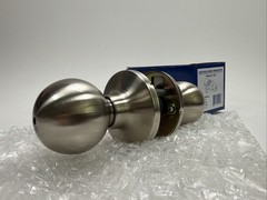 BHP Satin Nickel Round Ball Privacy Bed/Bath Door Knob Model 10226DC