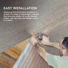 EconoHome Heat Reflecting Insulation Roll – 3mm Foam Insulation Core, Double-Sid