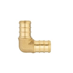 5pcs 1″ PEX Brass Elbow 90 Degree Fittings for Water Pipes and Hei