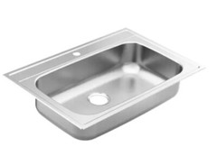 Moen 1800 series 18 Gauge Stainless Steel 33×22″ Drop-In Sink – G181631Q