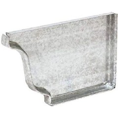 AMERIMAX HOME PRODUCTS 29206 5-Inch Mill Finish Galvanized Right End Cap