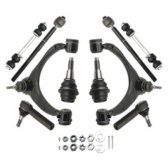 10Pc Suspension Kit Control Arm Ball Joint Sway Bar Tie Rod Silverado 1500 14-19