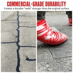 Asphalt Tape – 2 Inch x 50FT Asphalt Crack Filler for Driveway, 3mm Thick Rub…