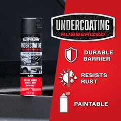 Rust-Oleum 248657 Rubberized Undercoating Spray, 15 Ounce (Pack of 1), Black