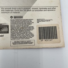 Craftsman Circular Saw Blade 5/8″ Plywood Arbor 32147 110T Vintage Made In USA