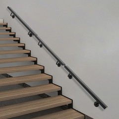 Stainless Steel Handrail – Wall Mounted Modern Rectangle Steel Wall Handrail USA