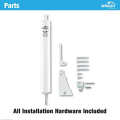 Pneumatic Closer W/ TS, Standard Duty, White