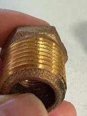 2 PCS Legend Valve 310-475NL Reducing Bushing 1/2 in MNPT x 3/8 in FNPT Bronze