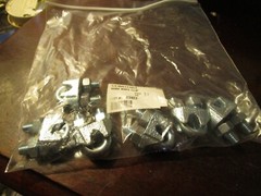1/4″ Zinc Plated Malleable Wire Rope Clips QTY 6