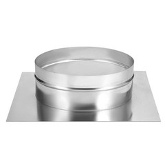 10″ Galvanized Steel Duct Connector Flange Air Mounting Plate 14″x14″ for Office