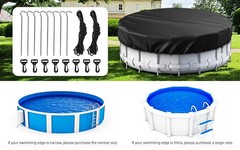 21 Ft round Pool Cover Swimming Pool Cover for above UV resistant Tear resistant