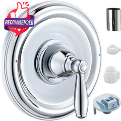 Pressure Balancing Tub and Shower Trim Kit, Compatible with 1 Count, Chrome