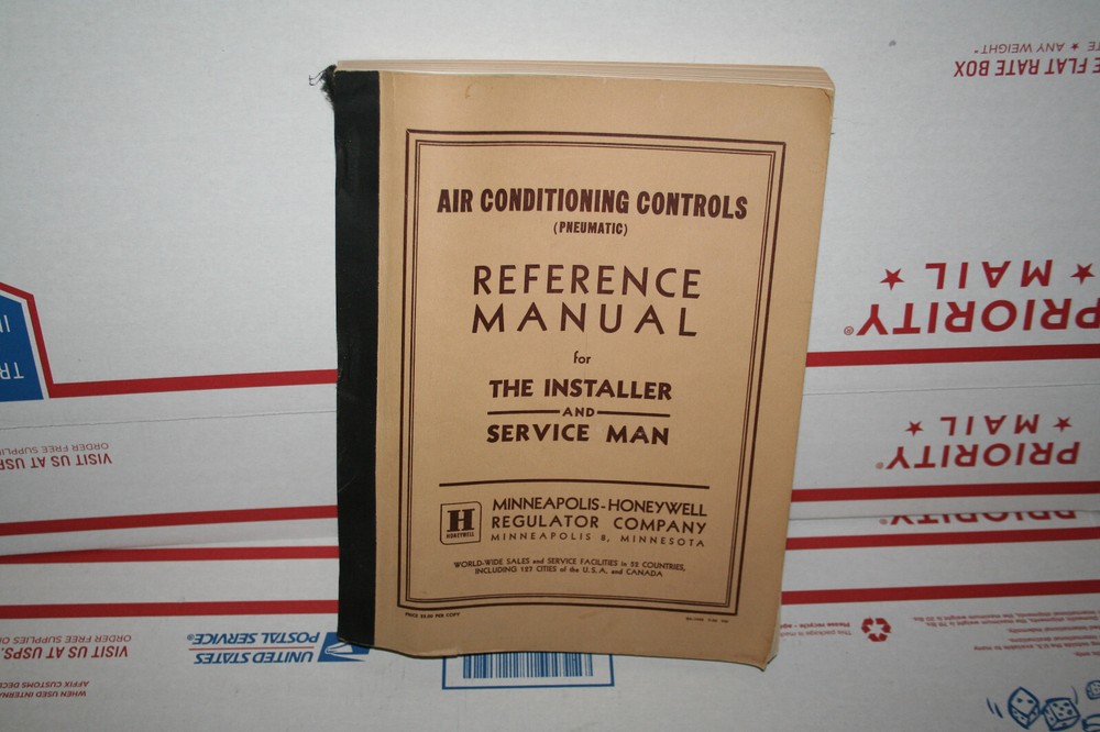 1954 Minneapolis Honeywell Air Conditioning Controls Reference Service Manual