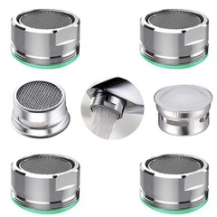 BOETOADG 4PCS Faucet Aerator, 2 Packs of Aerator Filter Replacement Silver