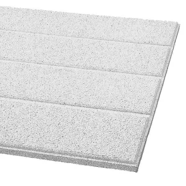Armstrong Cirrus Ceiling Tile, 24 in W x 48 in L, Beveled Tegular, 9/16 in Grid